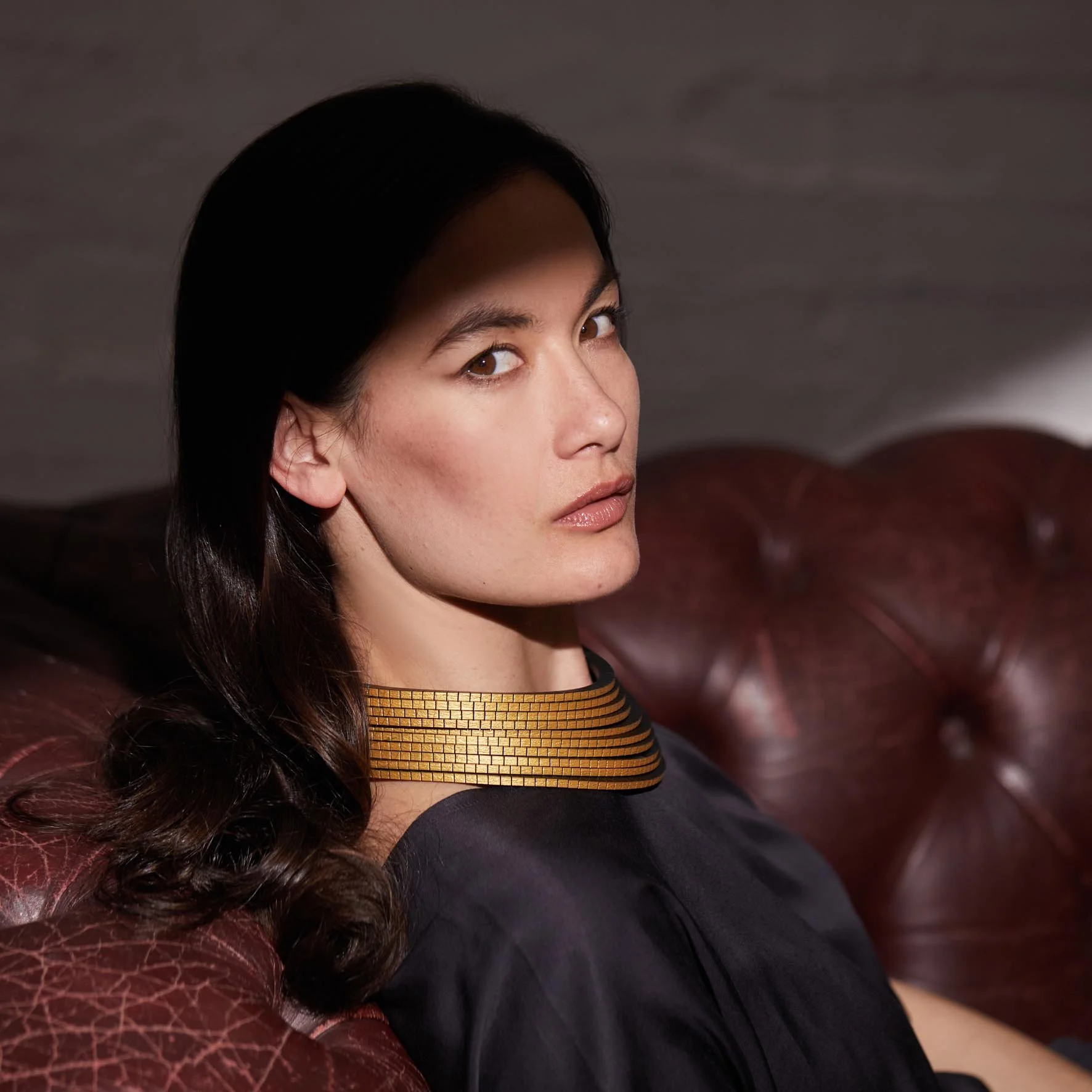 STACKING NECKLACE / Leather Jewellery Designer - Tania Clarke Hall
